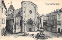 Delcampe - 71-CLUNY-PLACE-EGLISE NOTRE DAME-N°661-F/0205 - Cluny