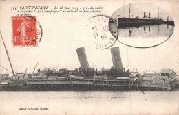 Delcampe - P-26-LOT.VI-7659 : SAINT-NAZAIRE. LE PAQUEBOT LA CHAMPAGNE ECHOUE ET BRISE LE 28 MAI 1915. NAUFRAGE - Saint Nazaire