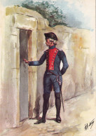 Delcampe - Portugal, (44), Unformes Militares Portugueses, Oficial Do Batalhão Da Ilha Terceira, 1797 - Sonstige & Ohne Zuordnung