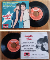 Delcampe - DISQUE VINYLE EP 45t RPM BIEM (7") CLAUDETTE ET SYLVIE «Je Pense Aux Vacances» +3 YE-YE France (Lang, 1963) - Verzameluitgaven