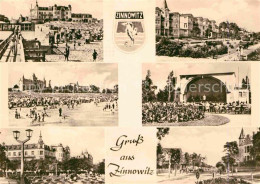 Delcampe - Zinnowitz Ostseebad Strand Hotels Promenade Konzertpavillon - Zinnowitz