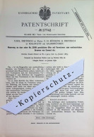 Delcampe - Original Patent - Carl Dietzsch | C. H. Böcking & Dietzsch , Malstatt / Saarbrücken | 1883 | Brennofen Für Zement | Ofen - Historical Documents