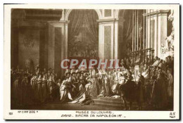 Delcampe - CPA Napoleon Musee Du Louvre Paris Le Sacre David - Geschichte