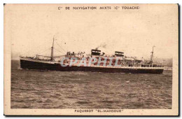 Delcampe - CPA Bateau Cie De Navigation Mixte Cie Touache Paquebot El Mansour - Dampfer