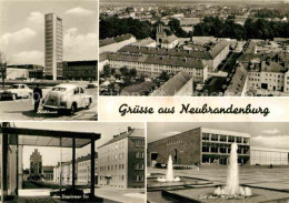 Delcampe - Neubrandenburg Hochhaus Schloss Karl Marx Platz Treptower Tor - Neubrandenburg