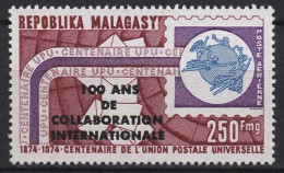 Delcampe - Madagaskar 1974 100 J. Internationale Zusammenarbeit 723 Postfrisch - Madagaskar (1960-...)