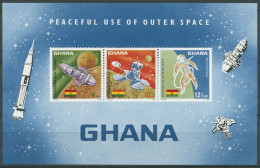 Delcampe - Ghana 1967 Erfolge Der Weltraumforschung Block 26 Postfrisch (C28274) - Ghana (1957-...)