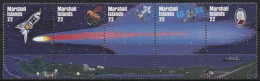 Delcampe - Marshall-Inseln 1985 Halleyscher Komet 62/66 ZD Postfrisch (C25523) - Marshall
