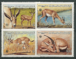 Delcampe - Libyen 1987 WWF Naturschutz Dünengazelle 1753/56 Postfrisch - Libyen