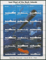 Delcampe - Palau 1995 Wracks Japanischer Kriegsschiffe 868/85 ZD-Bogen Postfrisch (SG29058) - Palau