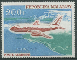Delcampe - Madagaskar 1970 Boeing 737 Verkehrsflugzeug 624 Postfrisch - Madagaskar (1960-...)
