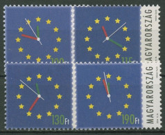 Delcampe - Ungarn 2003/04 Europä.Union Ziffernblatt 4808, 4814, 4837, 4844 Postfrisch - Neufs