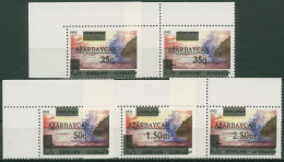 Delcampe - Aserbaidschan 1992 Unverausgabte Marke MiNr.II Aufdruck 70/74 II Ecke Postfrisch - Aserbaidschan