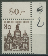 Delcampe - Bund 1964/65 Bauwerke Klein, Weissenburg Bayern 461 Ecke 2 Postfrisch - Ungebraucht