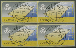Delcampe - Spanien 1994 Automatenmarken Brief, Satz 18/29/55/65 ATM 9.1 S7 Gestempelt - Gebraucht