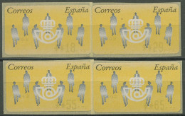 Delcampe - Spanien 1993 Automatenmarken Menschen Satz 18/29/55/65 ATM 7.1 S7 Postfrisch - Ungebraucht