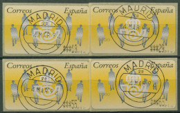 Delcampe - Spanien 1993 Automatenmarken Menschen Satz 18/29/55/65 ATM 7.3 S7 Gestempelt - Gebraucht