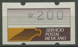 Delcampe - Mexiko 1990 Automatenmarke 200 P. Mit CARTAX-Leuchtstoff ATM 1 Y Postfrisch - Mexiko