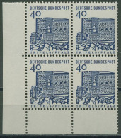 Delcampe - Bund 1964/65 Bauwerke Klein, Burg Trifels/Pfalz 457 4er-Block Ecke 3 Postfrisch - Ungebraucht