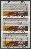 Delcampe - Mexiko 1990 Automatenmarken Satz 505/660/775, ATM 1 Z Gestempelt - Mexiko