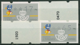 Delcampe - Spanien 1993 ATM Typendruck Satz 17/28/45/65 ATM 8.1.2e S6 Mit Nr. Postfrisch - Ungebraucht