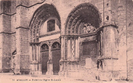 Delcampe - 89 AVALLON PORTAIL DE L EGLISE ST LAZARE - Avallon