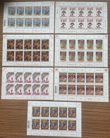 Delcampe - CIRCUS CIRQUE ZIRKUS ART KUNST ARTIST MONACO   7 X BLOCS MINIATURE SHEET MINIFEUILLE KLEINBOGEN MNH ** - Zirkus
