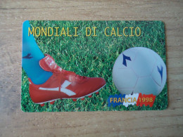 Delcampe - SAN MARINO MINT CARDS  38K FOOTBALL FRANCE 98 - Sport