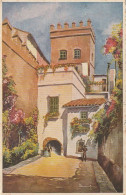 Delcampe - NE 25 - SEVILLE - CALLEJON DEL AGUA - BARRIO DE SANTA CRUZ - ILLUSTRATEUR DOMINGUEZ - CARTE COLORISEE -  2 SCANS - Sevilla