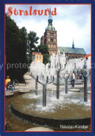 Delcampe - Stralsund Mecklenburg Vorpommern Nikolaikirche Springbrunnen - Stralsund