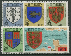 Delcampe - Jersey 1982 Freimarken Wappen Familienwappen 273/77 A Postfrisch - Jersey