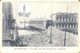 Delcampe - CPA Venezia Venedig Veneto, Markusplatz In Venedig Nach Dem Einsturz Des Campanile - Andere & Zonder Classificatie