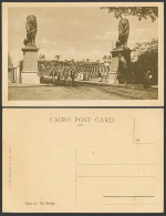 Delcampe - Egypt Old Postcard Cairo Caire Le Pont De Kasr-el-Nil Bridge Lion Statues Camels - Sonstige & Ohne Zuordnung
