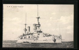 Delcampe - AK SMS Kaiser Friedrich Auf Dem Wasser - Warships