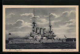 Delcampe - AK Panzerkreuzer SMS Preussen - Warships