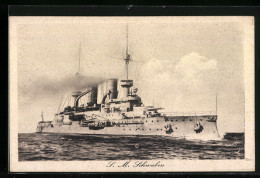 Delcampe - AK SM Schwaben In Fahrt - Warships