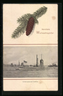 Delcampe - AK Unterseeboots-Flotille, Weihnachtsgruss - Warships