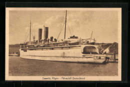Delcampe - AK Sassnitz /Rügen, Fährschiff Deutschland Vor Anker - Autres & Non Classés
