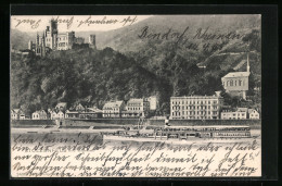 Delcampe - AK Stolzenfels, Dampfer Elsa Auf Dem Rhein Mit Capellen - Autres & Non Classés