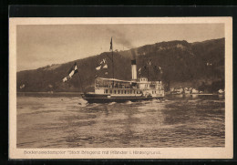 Delcampe - AK Bodensee, Bodenseedampfer Stadt Bregenz Mit Pfänder Im Hintergrund - Autres & Non Classés
