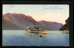 Delcampe - AK Piroscafo Giuseppe Zanardelli, Lago Di Garda, Dampfer - Autres & Non Classés