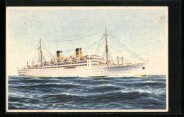 Delcampe - Künstler-AK Passagierschiff MS Italia Auf Hoher See, Home Lines - Dampfer