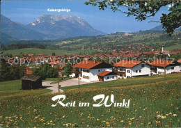 Delcampe - Reit Winkl Panorama Mit Kaisergebirge - Reit Im Winkl