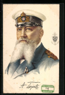 Delcampe - AK Kapitän A. Tirpitz Im Portrait Mit Eisernem Kreuz - Autres & Non Classés
