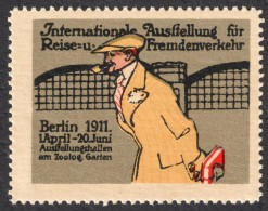 Delcampe - Tourism Holiday Travel EXHIBITION / Tobacco Pipe Book - Label Cinderella Vignette - 1911 BERLIN ZOO Germany - MNH - Autres & Non Classés