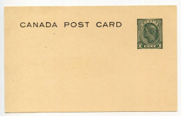 Delcampe - Canada 1935 Mint Postal Card; Unitrade UX62b - 1c. King George VI - 1903-1954 Rois