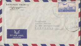 Delcampe - LIBAN Lettre De BEYROUTH  1953 - Vietnam