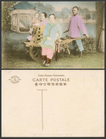 Delcampe - China Old Hand Tinted Postcard Foot Binding Chinese Lady & Wheelbarrow, Shanghai - Cina