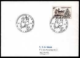 Delcampe - Brief 9-7-1977 - Volksdansfestival Schoten - Storia Postale
