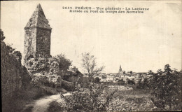 Delcampe - CPA Frejus Vue Generale La Lanterne Entree Du Port Du Temps Des Romains - Frejus